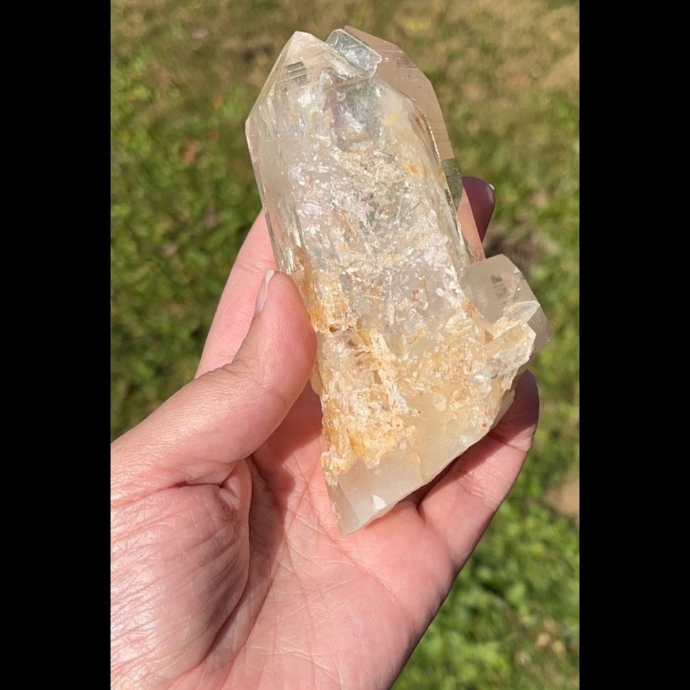 {Golden Healer} Hematoid Quartz Lemurian Twin - Picture 7 of 10